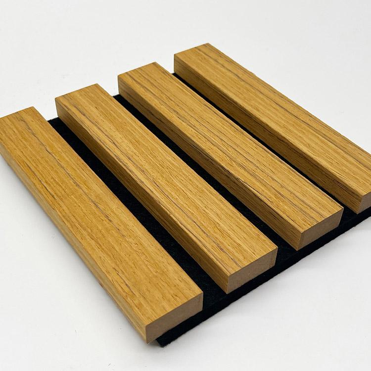 3 side veneer wood slat panel